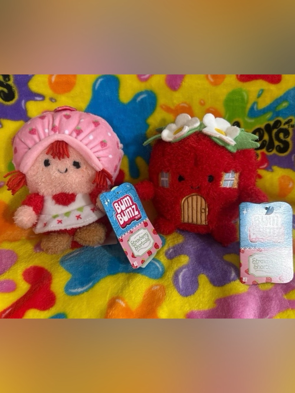 BNWT STRAWBERRY SHORTCAKE 4.5” Bum Bum Set of TWO QUICK SHIP
